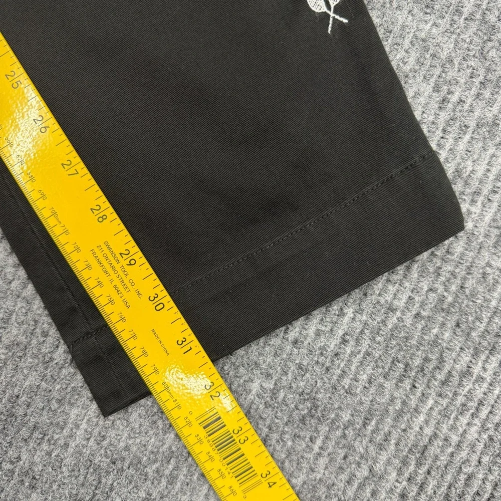 NWT Vintage Polo Ralph Lauren Pants Mens 34x32 Black Chino Tennis AOP Trousers